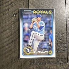 John McMillon 2024 Topps Series 2 Baseball RC #571 Rookie Card Royals. rookie card picture