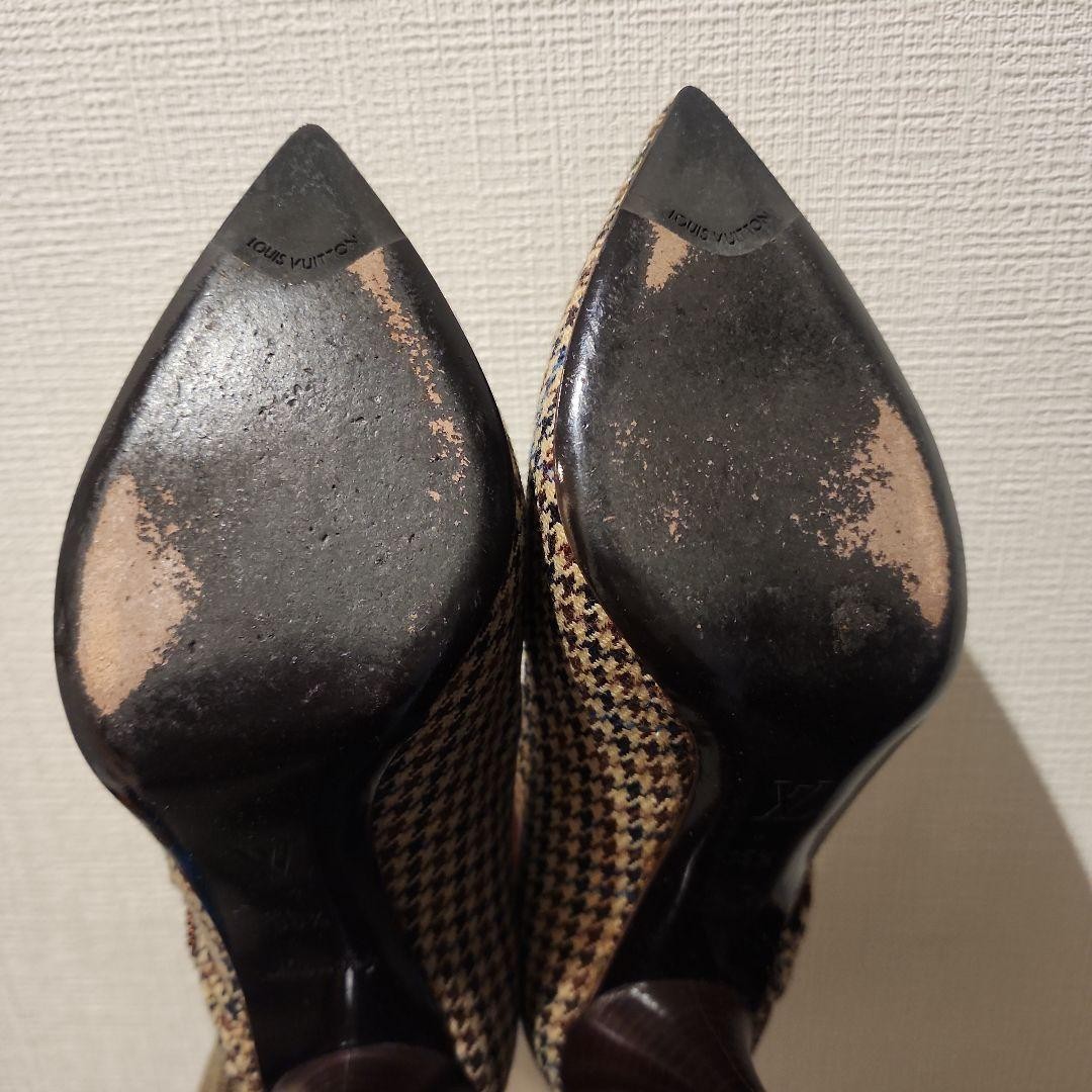LOUIS VUITTON Heel Pumps Canvas Multicolor EU 35.5 135328K Authentic thumbnail 7