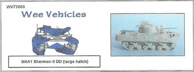Wee Friends 1/72 British M4A1 Sherman II DD (Large Hatch)