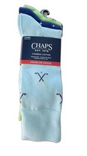 Chaps Men's Premium Dress Socks Golf Themed - 3 Pair Pk New 6.12.5
