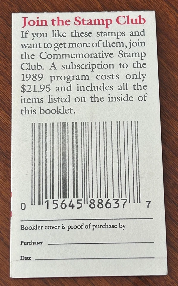 US. Stamps Booklet Classic Cars Book of 20~ 25 cent stamps - Image 2 of 4