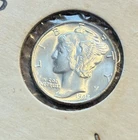 1945-P Mercury 90% Silver Dime  Gem BU Lustrous Frosty White 1945P