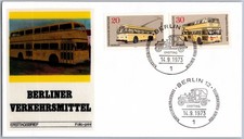Berlin FDC 1973 Berliner Verkehrsmittel Busse Oldtimer