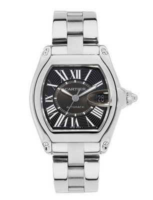Cartier Roadster 38mm W62041V3  Black Dial Steel Automatic