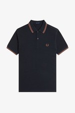 Fred Perry Polo Manica Corta Slim Fit Blu - Taglia XL Abbigliamento Uomo Polo