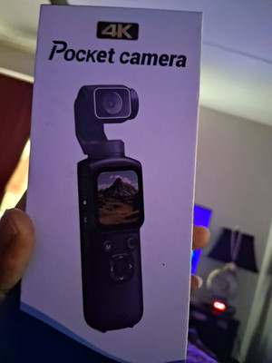 4K Pocket Camera Handheld Gimbal, 4K Video Recording, Li-Ion, 1x Zoom