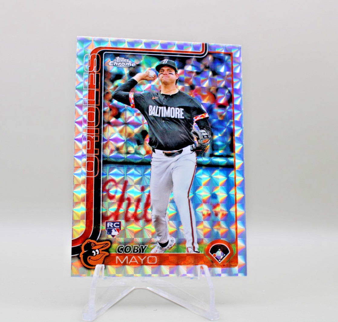 2025 Topps Chrome - Coby Mayo #120 Geometric Refractor (RC)