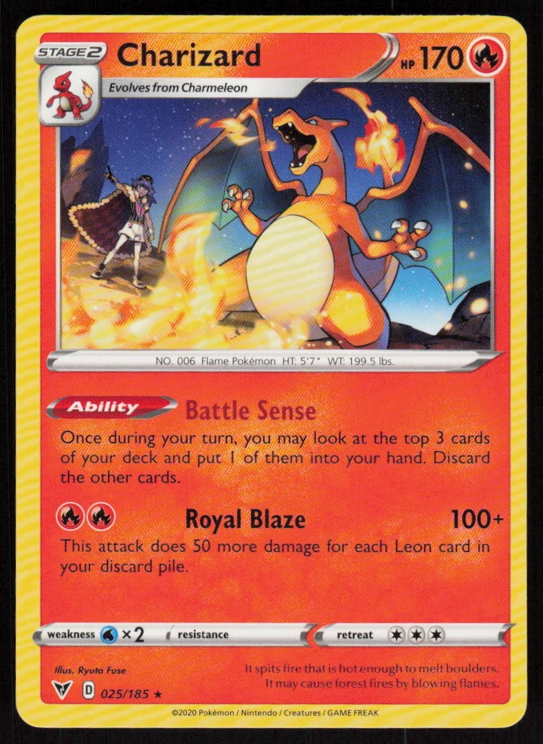 Charizard 025/185 Vivid Voltage Pokemon TCG Near Mint