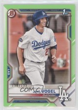2021 Bowman Prospects Neon Green Border 190/399 Jake Vogel #BP-59 0q4s