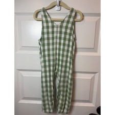 Lullabee  Green Gingham Bamboo Viscose Romper...