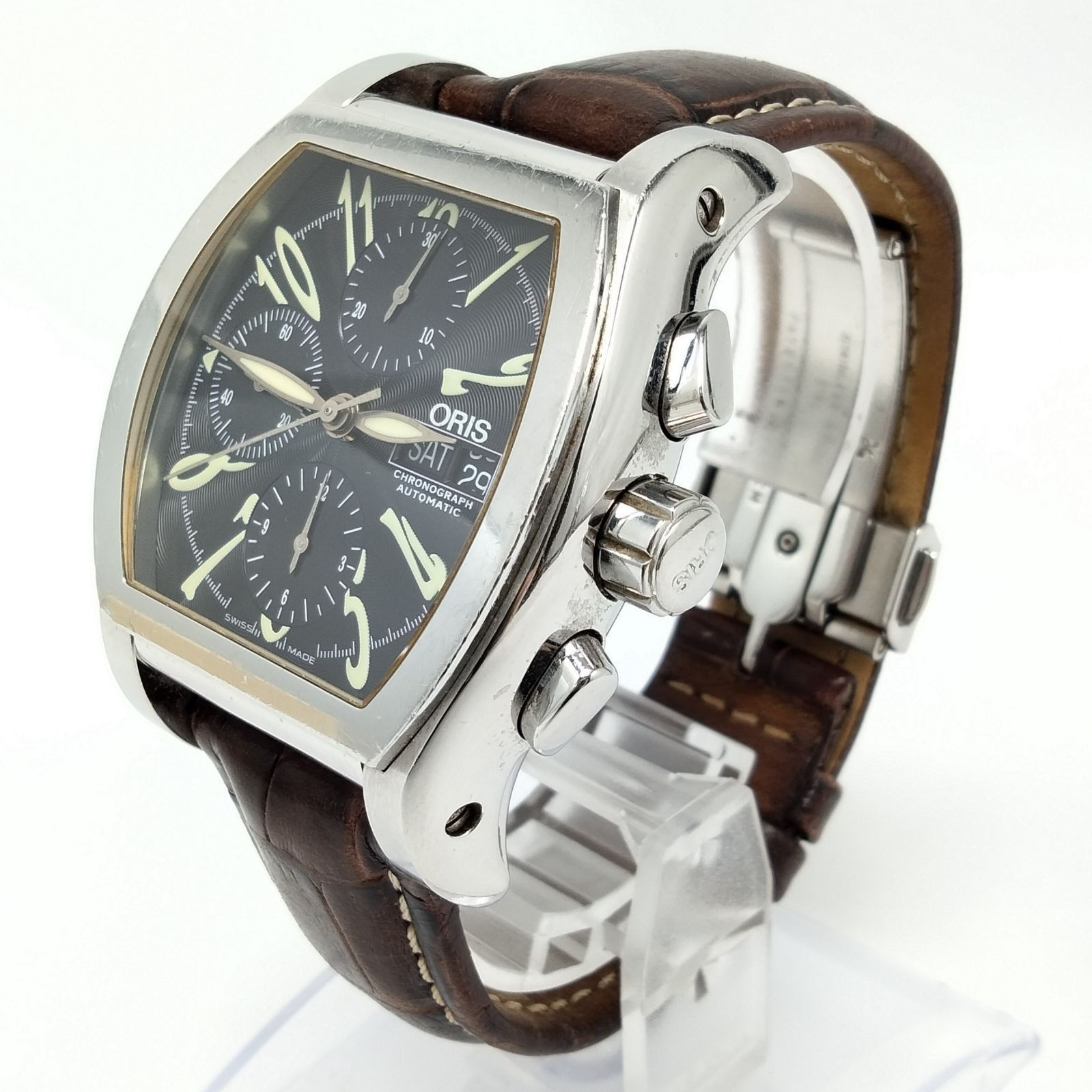 Oris Miles Chronograph Automatic Day Date Mens Wa… - image 3