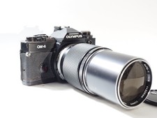 Olympus OM-4 35mm SLR Film Camera with OM-System E.Zuiko Auto-T 200mm f1:4 Lens