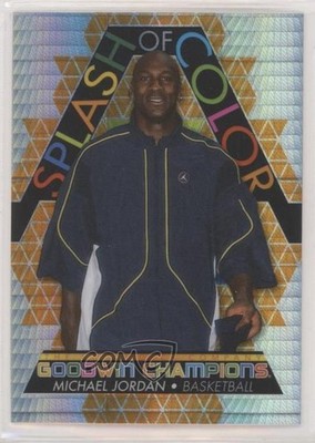 2022 Goodwin Champions Splash of Color Platinum Orange Prism Michael Jordan 2zq