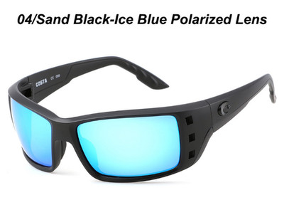 Costa Del Mar Tuna Alley Sand Black-lce Blue PolarizedLens Sunglasses
