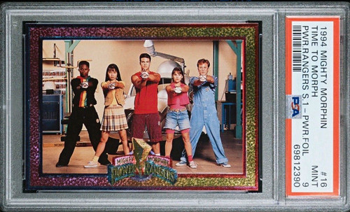 Mighty Morphin Power Rangers 1994 Series 1 Power Foil PSA 3-Card Lot #16 #47 #71