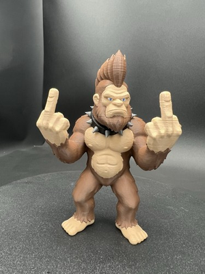 #ad Bigfoot Brute Giving The Double Birdie Sasquatch Bigfoot Figurine $14.99