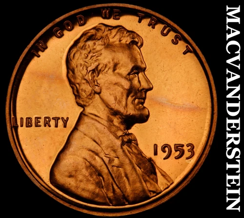 1953 Lincoln Wheat Cent- Choice Gem Proof Luster No Reserve #i8190