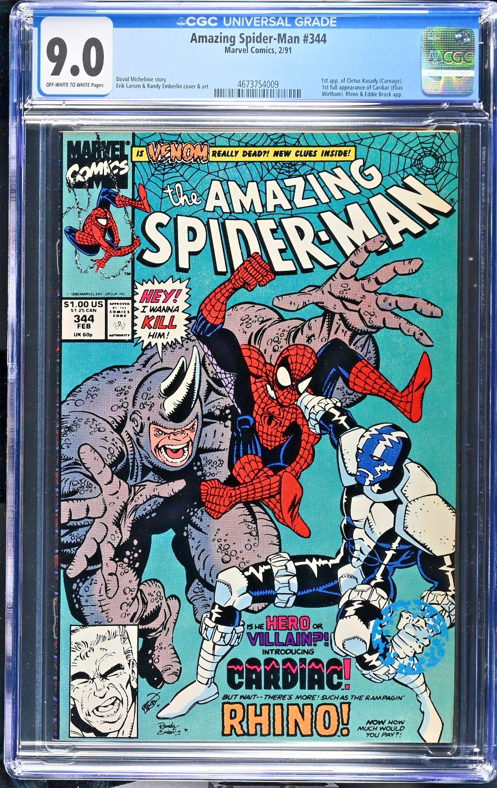 アメコミリーフ Amazing Spider-Man #344 CGC 9.2 Amazing Spider-Man #344 Value - GoCollect