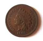 Antique 1865 USA Indian Head Cent Penny, Small Letters