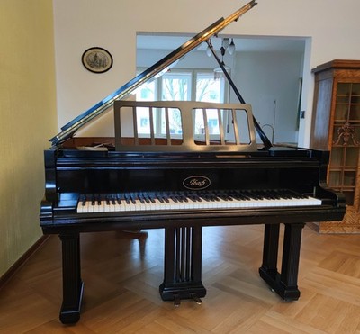 IBACH Jugendstil/Art Déco Salon-Flügel von 1912, spielbereit, 200cm