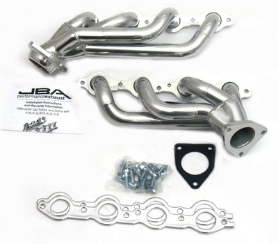 JBA Silver Ctd Cat4Ward Header Fits 02-13 GM Truck 4.8L/5.3L LS