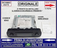 STEREO RADIO AUTORADIO CD MP3 con codice sblocco FIAT PANDA 3 mod 312