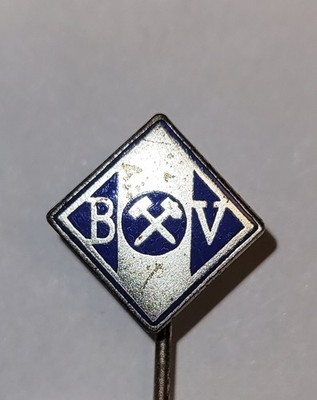 Original alte BV BENZOL VERBAND ARAL Emaille Anstecknadel / Abzeichen Vorkrieg