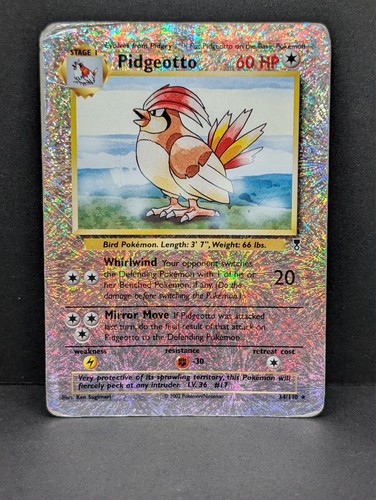 Pidgeotto Pokemon TCG Legendary Collection  34/110 Reverse Holo Rare firework