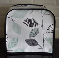 KENWOOD PROSPERO food mixer dust cover Mint Leaf design vinyl black trim