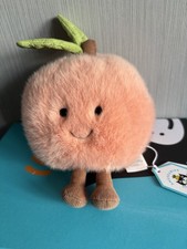 Jellycat Amuseables Peach BNWT Displayed Only New With Paper Tags