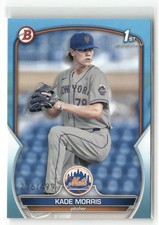 2023 Bowman Draft #BD-86 Kade Morris Sky Blue #/499 1ST RC METS