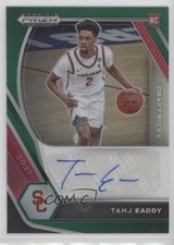2021-22 Panini Prizm Draft Picks Green Tahj Eaddy #DP-TEA Auto 1f74