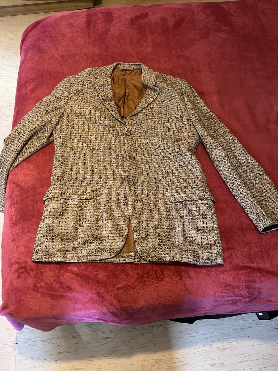 スーツ 50's style Fleck Nep spun Setup Vintage 1950s Penney's Mens Atomic Fleck Blazer Suit Jacket