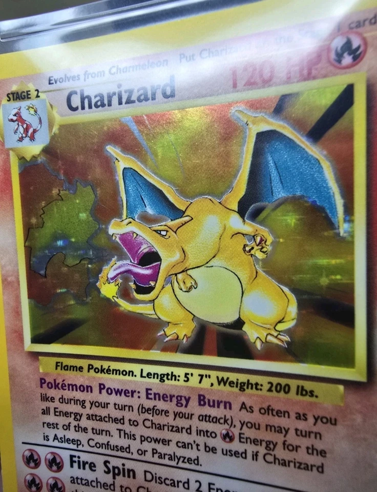 1999 Pokemon Base Set Unlimited Charizard 4/102 Holo Near Mint Condition - Image 3 of 4