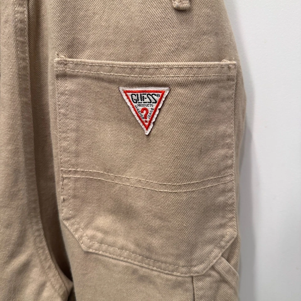 Mono vaquero vintage Guess George Marciano tostado para mujer talla 4 carpintero EE. UU. Foto 2 de 4