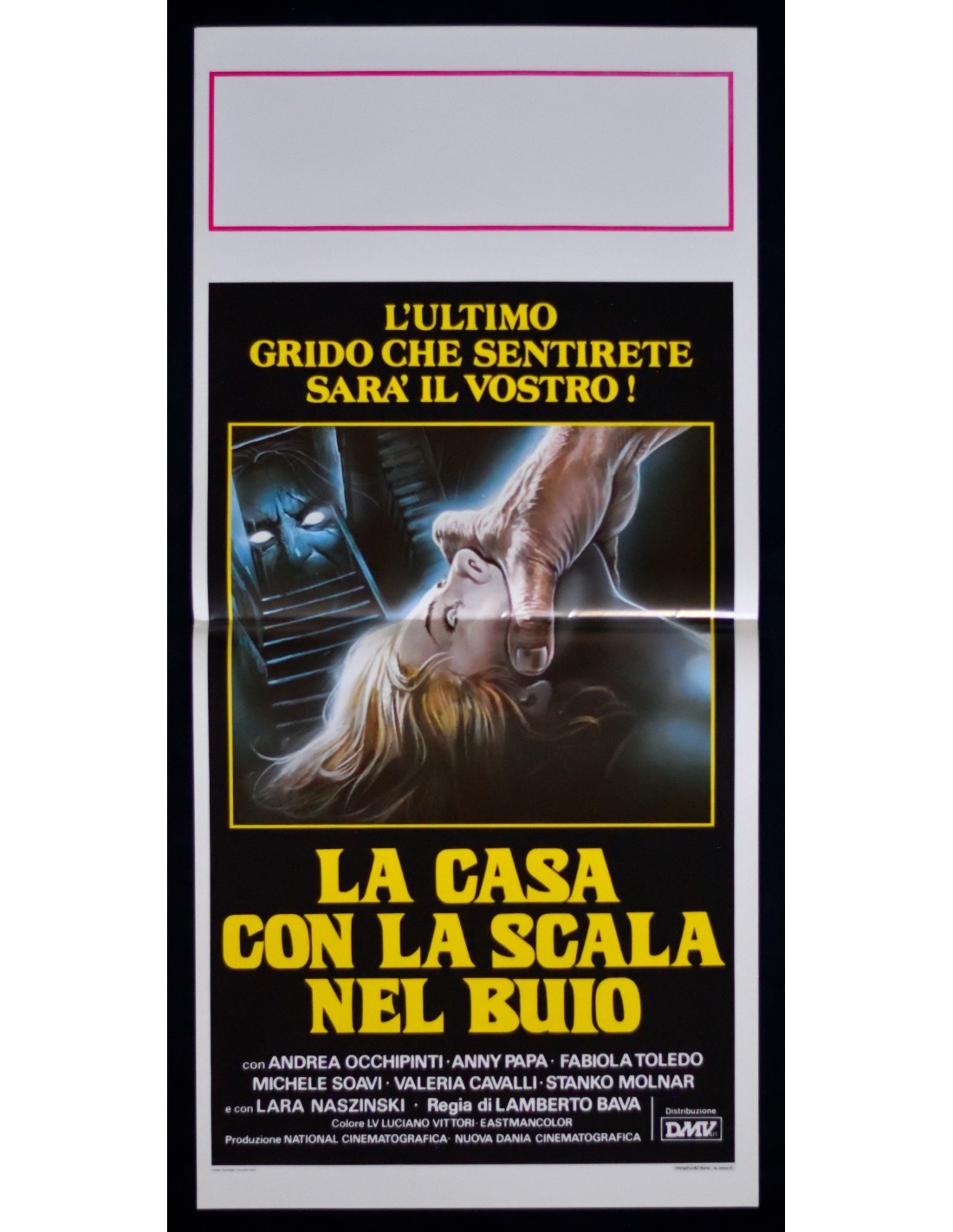 Locandina originale film La casa con la scala nel buio (1983) - Regia di Lamberto Bava