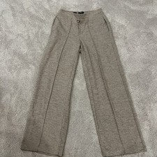 Simply Vera Vera Wang Wide Leg Pants Womens S Taupe Knit Lounge Elastic Waist 