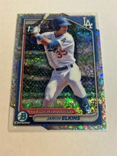 2024 Bowman Chrome Jaron Elkins #BCP-106 Mini Diamonds Refractor 1st Dodgers ZC1