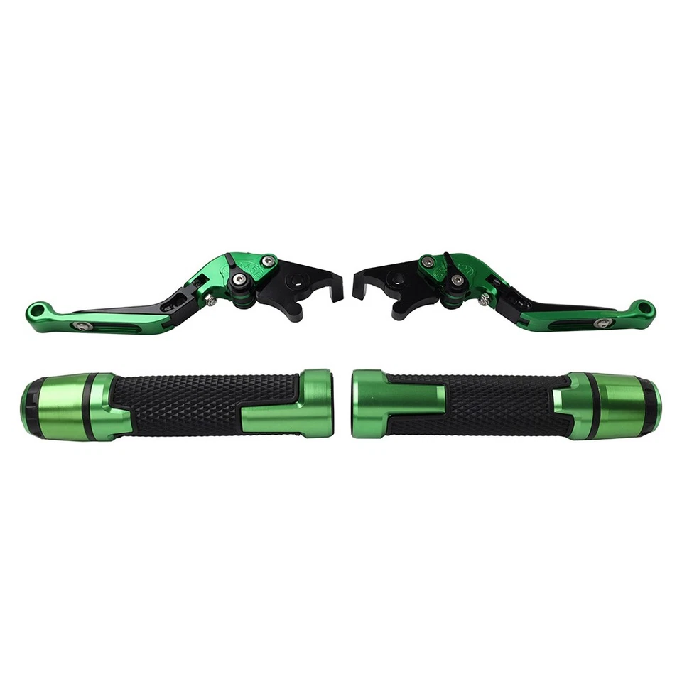 Green Brake Clutch Levers Handlebar Grips Sets For Ducati Monster 620 659 795 — 第 3/4 张图片