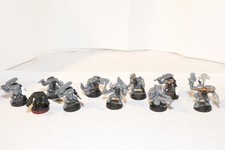 Warhammer 40k - 9 Ork Choppa Boyz, 1 Nob 82-84 
