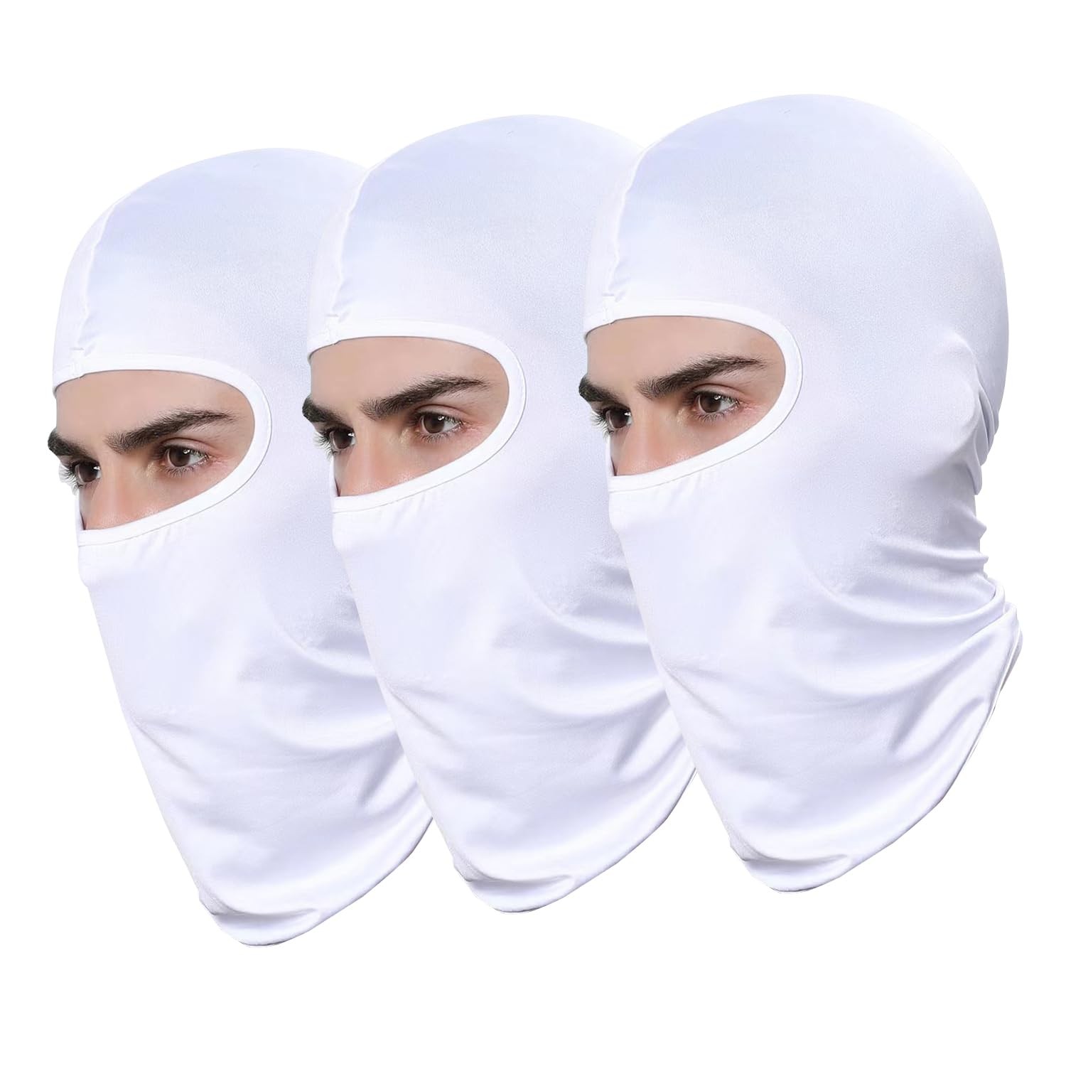 3-Pack UV Protection Ski Mask Bandana for Women & Men - Full Face Cover