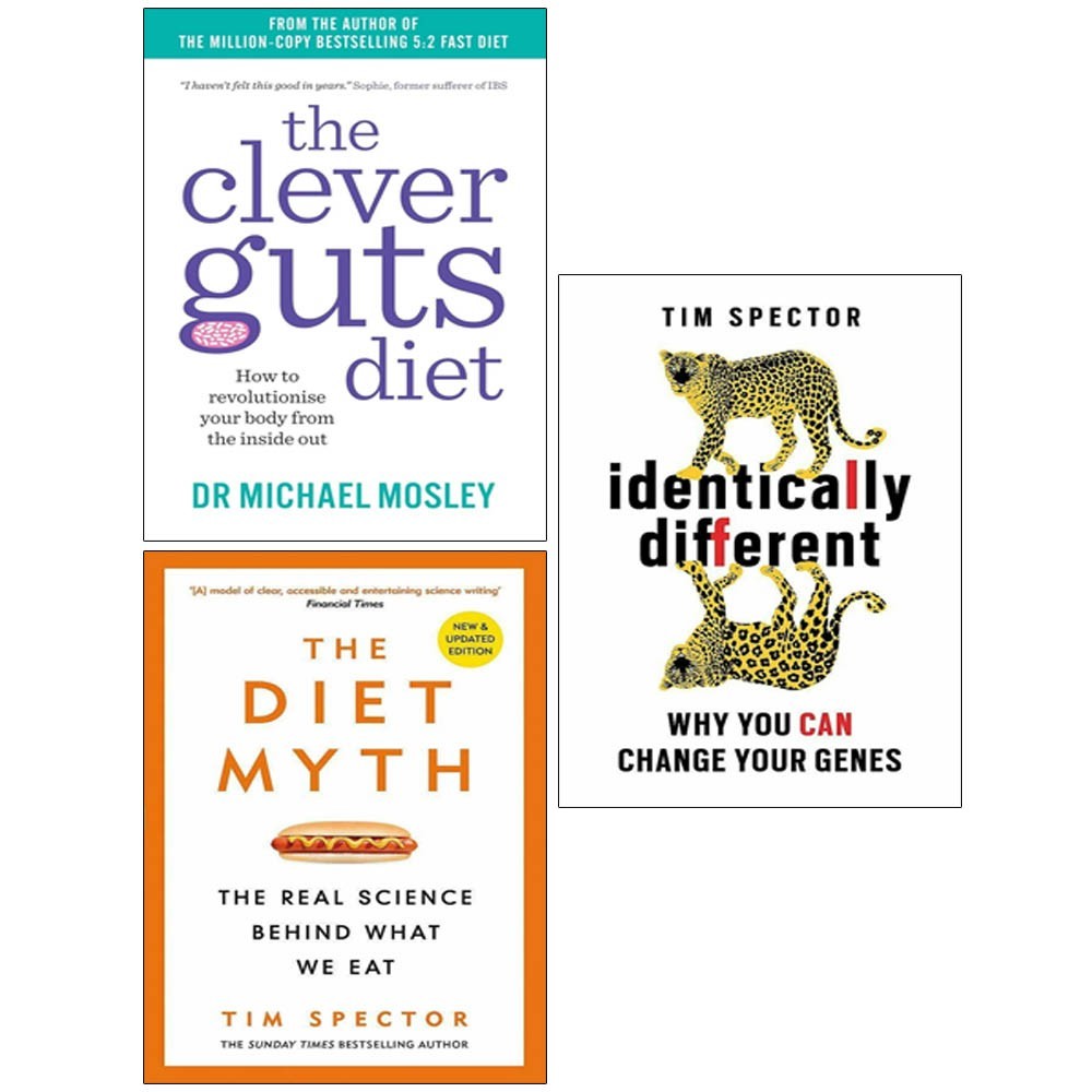 The Diet Myth, Identically Different, The Clever Guts Diet 3 Books Col | Various - Image 4
