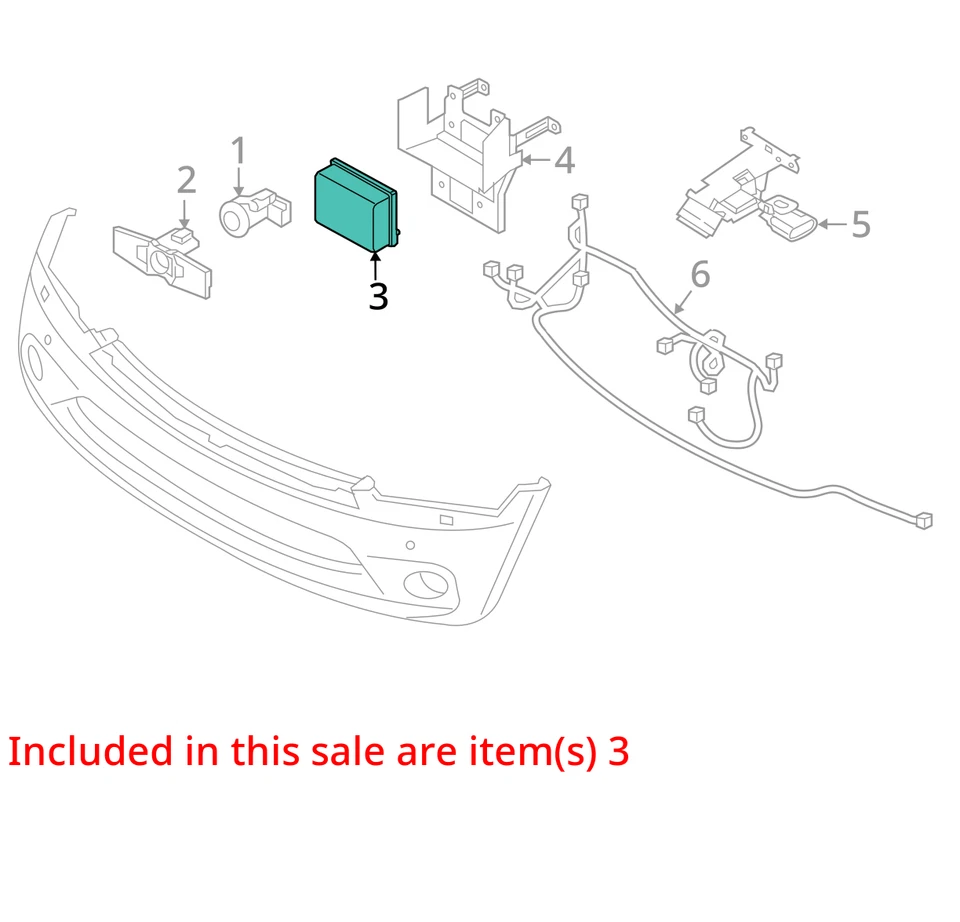Unidad de radar cámara/proyector crucero adaptativo compatible con 14-22 Infiniti Q50 928723 Foto 3 de 4