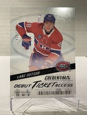 2024-25 Credentials - Lane Hutson Debut Ticket Access Rookie Acetate  /199