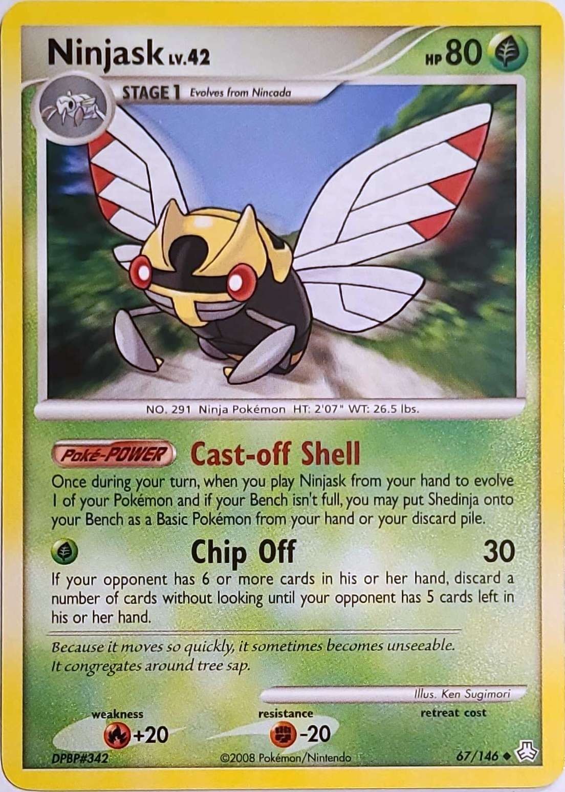 Ninjask 67/146 Uncommon Legends Awakened Pokemon Near Mint