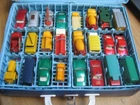 Matchbox Lesney 41 Carrying Case plus 46 models + bits
