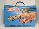 Vintage Hot Wheels 24 Car Case with Vintage Cars From 1970s and 1980s