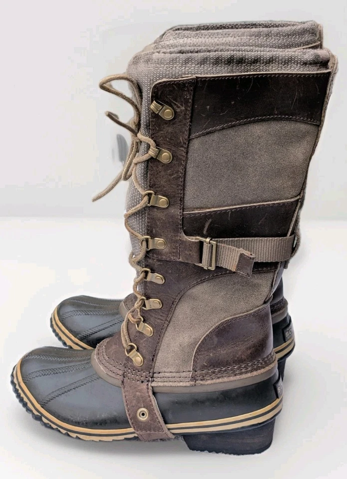 Sorel Conquest Carly Tall Explorer Boots Women’s 7.5 Waterproof Winter - Image 4 of 4