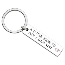 Wife Stocking Stuffers 2025 I Love You Keychain for Boyfriend Girlfriend