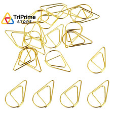100Pcs Gold Cute Paper Clips Small Golden Paperclips Stainless Small,